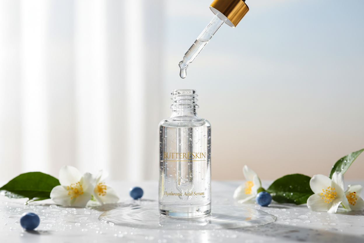 Hyaluronic Acid at Butterè Skin: The Hydrate Step Behind Our “Hydrate + Seal” Ritual