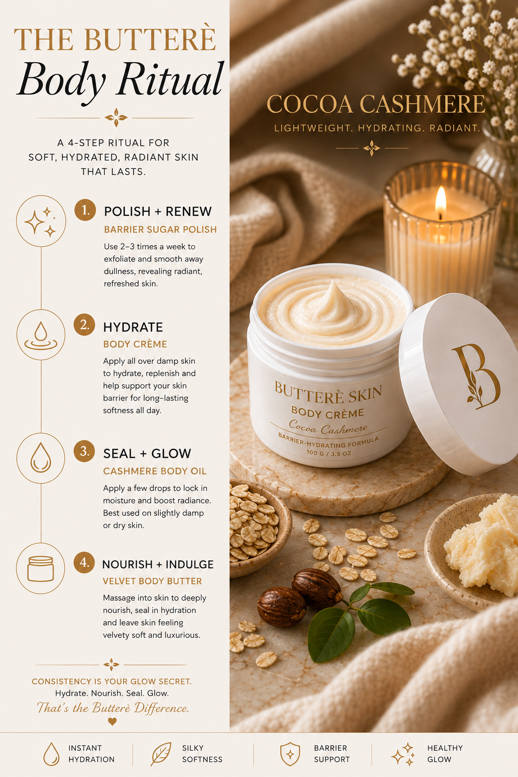 Cocoa Cashmere • Hydrating Body Crème