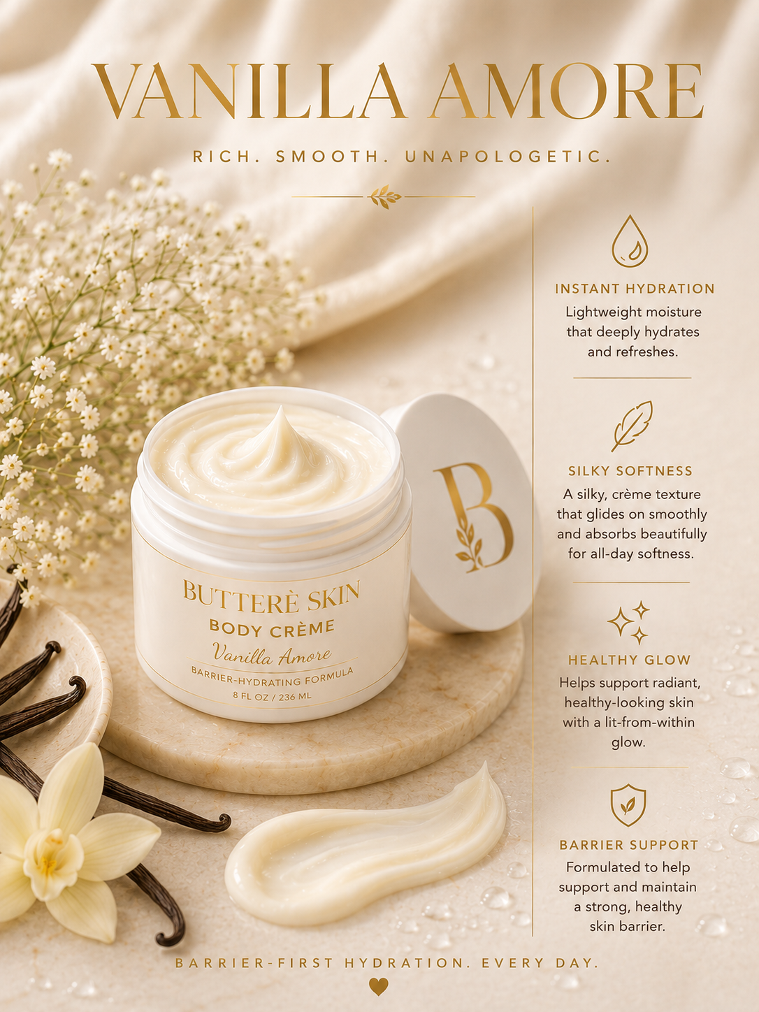 Vanilla Amore • Hydrating Body Crème