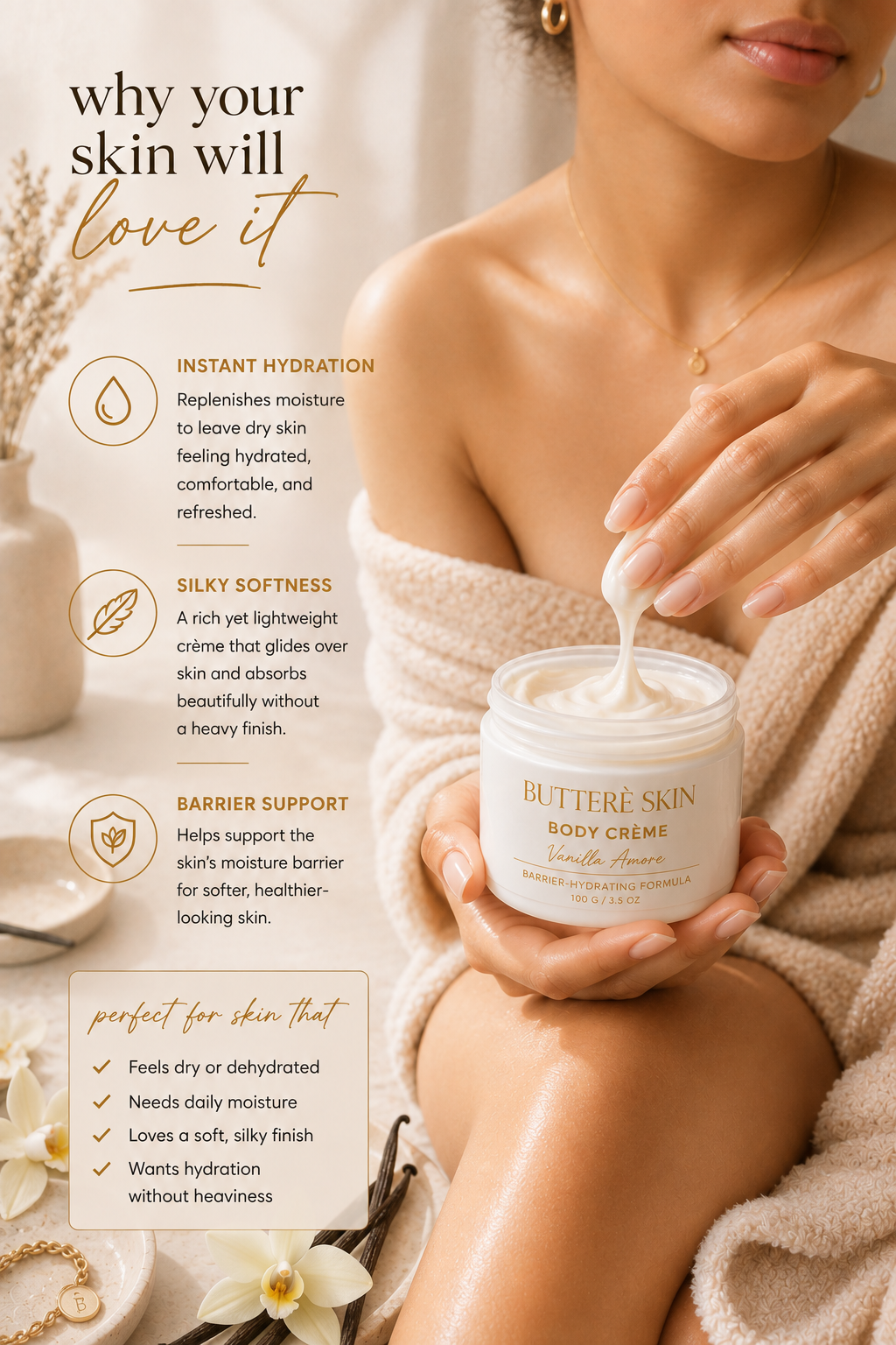 Vanilla Amore • Hydrating Body Crème